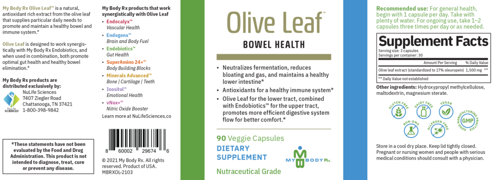 Olive Leaf Bowel Health Supplement